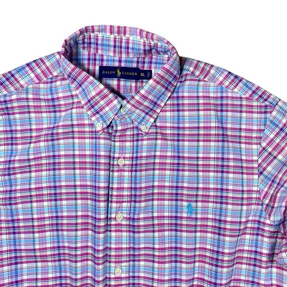 Polo Ralph Lauren Regular Fit Plaid Button Down Shirt -  XL - Picture 2 of 4